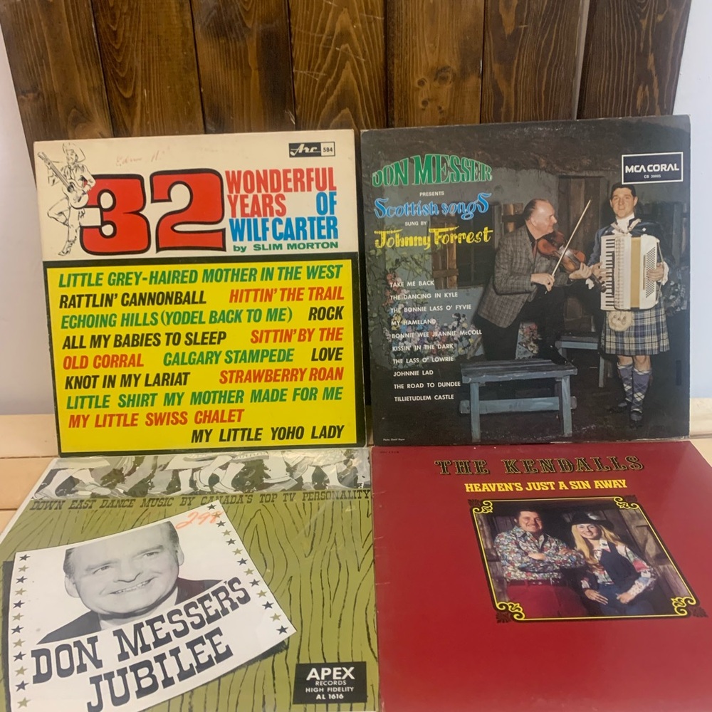 1970s- Country Vintage Vinyl Record Collection